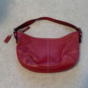 Coach Red Hobo bag